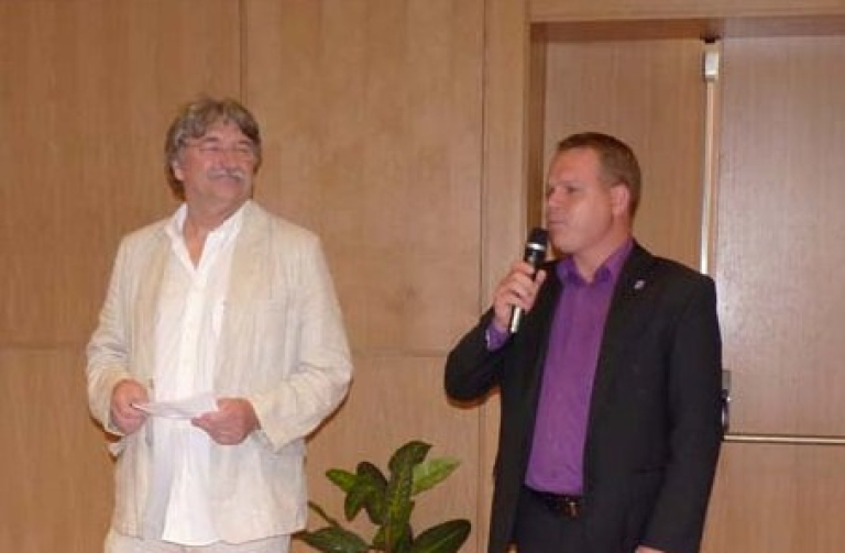 Radní Petráček (vpravo) a Ivo Brát zahajují seminář